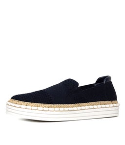 QUEEN VE NAVY KNIT