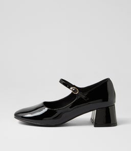 KENNA VE BLACK PATENT PU