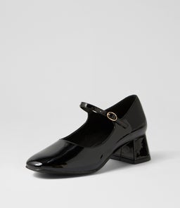KENNA VE BLACK PATENT PU