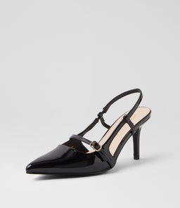 LEIA VE BLACK PATENT PU