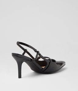 LEIA VE BLACK PATENT PU