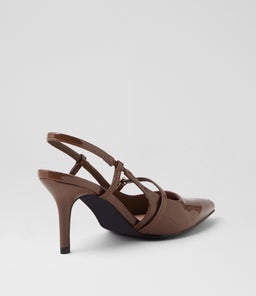 LEIA VE COCOA BROWN PATENT PU