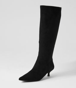 LUCILA II VE BLACK MICROSUEDE