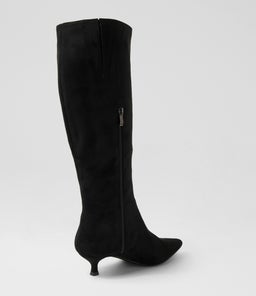 LUCILA II VE BLACK MICROSUEDE