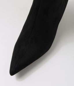 LUCILA II VE BLACK MICROSUEDE