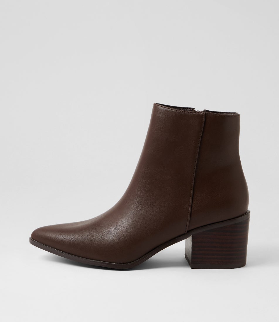 Fiona Chocolate Brown Ankle Boots