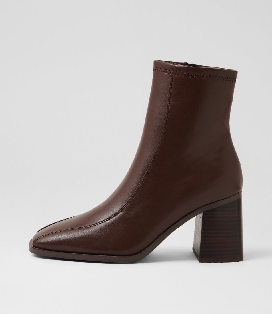 Lively Chocolate Brown Ankle Boots
