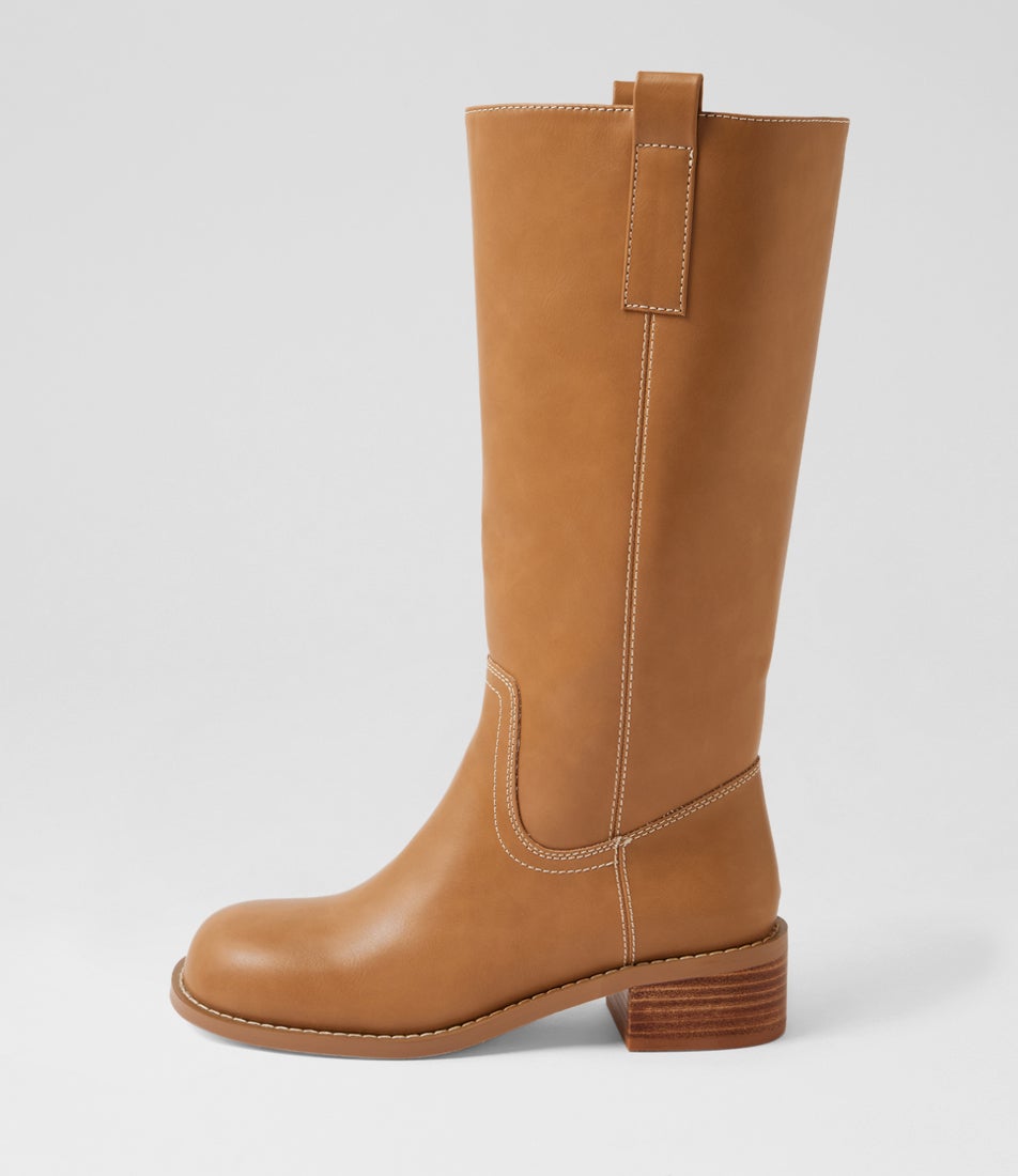 Rogue Camel Tan Knee High Boots