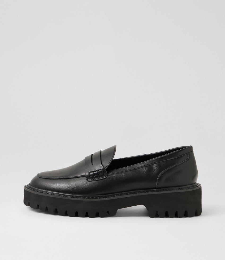 Neon Black Loafers