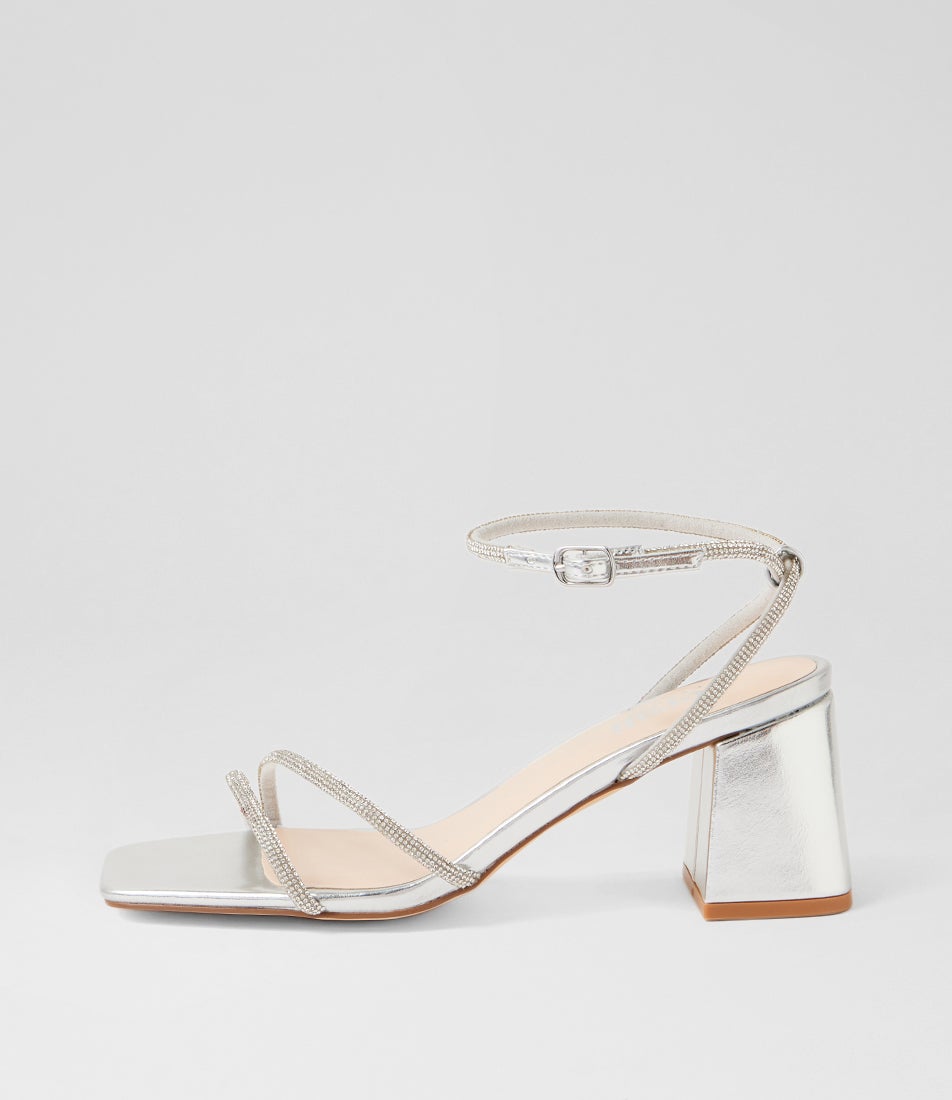 Strawberry Silver Sandals