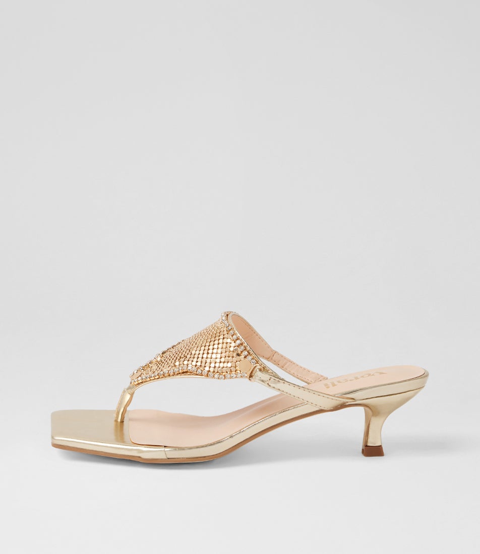 Mackenzie Champagne Gold Sandals