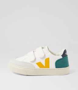 SMALL V 12 JNR VJ WHITE MULTICO BRITTANY LEATHER
