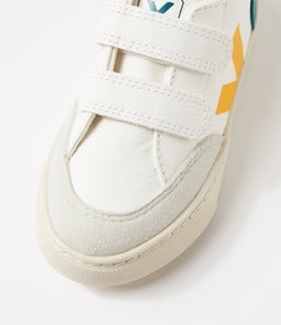 SMALL V 12 JNR VJ WHITE MULTICO BRITTANY LEATHER