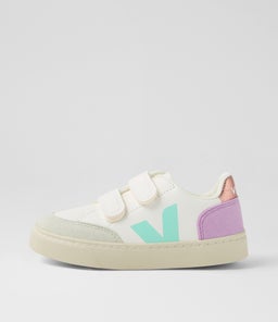 SMALL V 12 JNR VJ EXTRA WHITE MULTICO ORCHID LEATHER