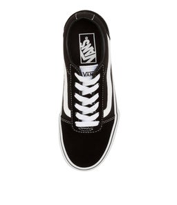 WARD W VN BLACK WHITE SUEDE CANVAS