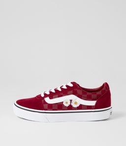 WARD W VN DAISES RUMBA RED LEATHER