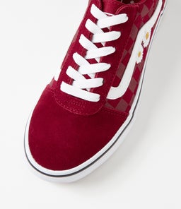 WARD W VN DAISES RUMBA RED LEATHER