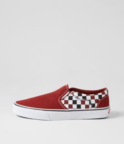 ASHER M VN DARK RED CANVAS