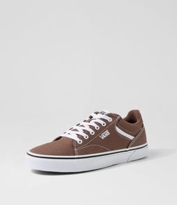 SELDAN M VN DEEP TAUPE WHITE CANVAS