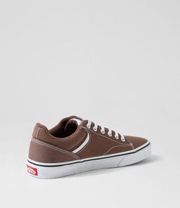 SELDAN M VN DEEP TAUPE WHITE CANVAS