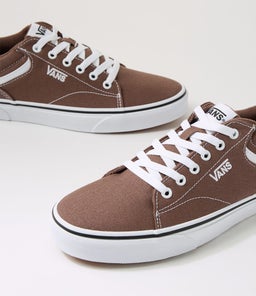 SELDAN M VN DEEP TAUPE WHITE CANVAS