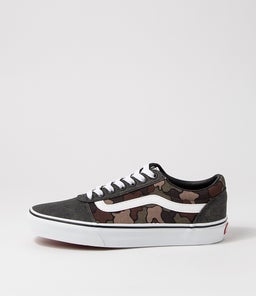 WARD M VN WASHED DUCK CAMO BLACK CANVAS