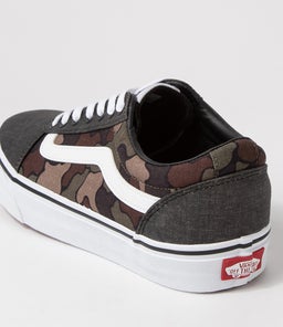 WARD M VN WASHED DUCK CAMO BLACK CANVAS