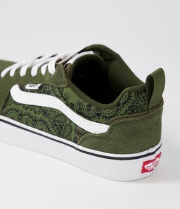 FILMORE M VN BANDANA GRAPE LEAF WHITE CANVAS