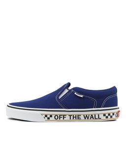 ASHER OTW SIDEWALL M VN BLUE WHITE CANVAS