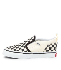 ASHER V TOT VN BLACK NATURAL CHECKERS CANVAS