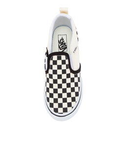 ASHER V TOT VN BLACK NATURAL CHECKERS CANVAS