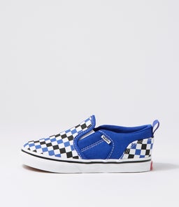 ASHER V TOT VN CHECKERBOARD BLUE CANVAS