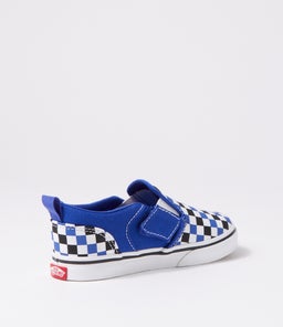 ASHER V TOT VN CHECKERBOARD BLUE CANVAS