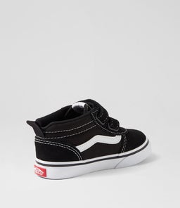 WARD MID V PRE VN BLACK WHITE SUEDE CANVAS