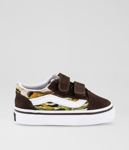 OLD SKOOL TODDLER VN CAMO BROWN CANVAS