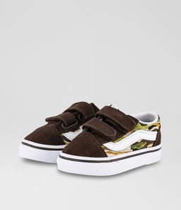 OLD SKOOL TODDLER VN CAMO BROWN CANVAS