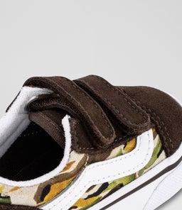 OLD SKOOL TODDLER VN CAMO BROWN CANVAS