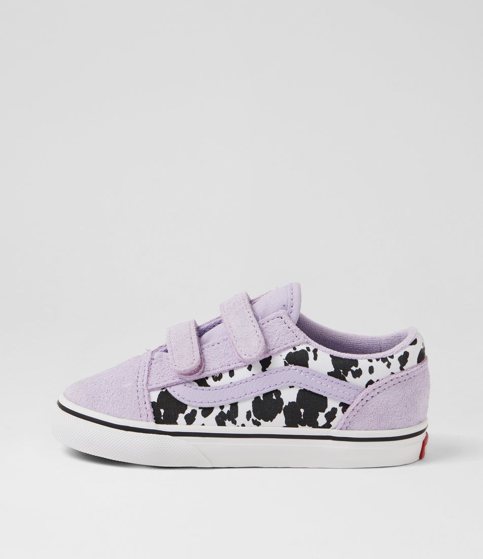 Old Skool Toddler Cow Soft Purple Suede Sneakers