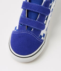 OLD SKOOL TODDLER VN CHECKERBOARD BLUE CANVAS