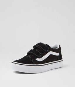 OLD SKOOL JNR VN BLACK WHITE CANVAS