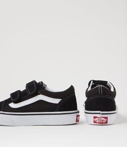 OLD SKOOL JNR VN BLACK WHITE CANVAS