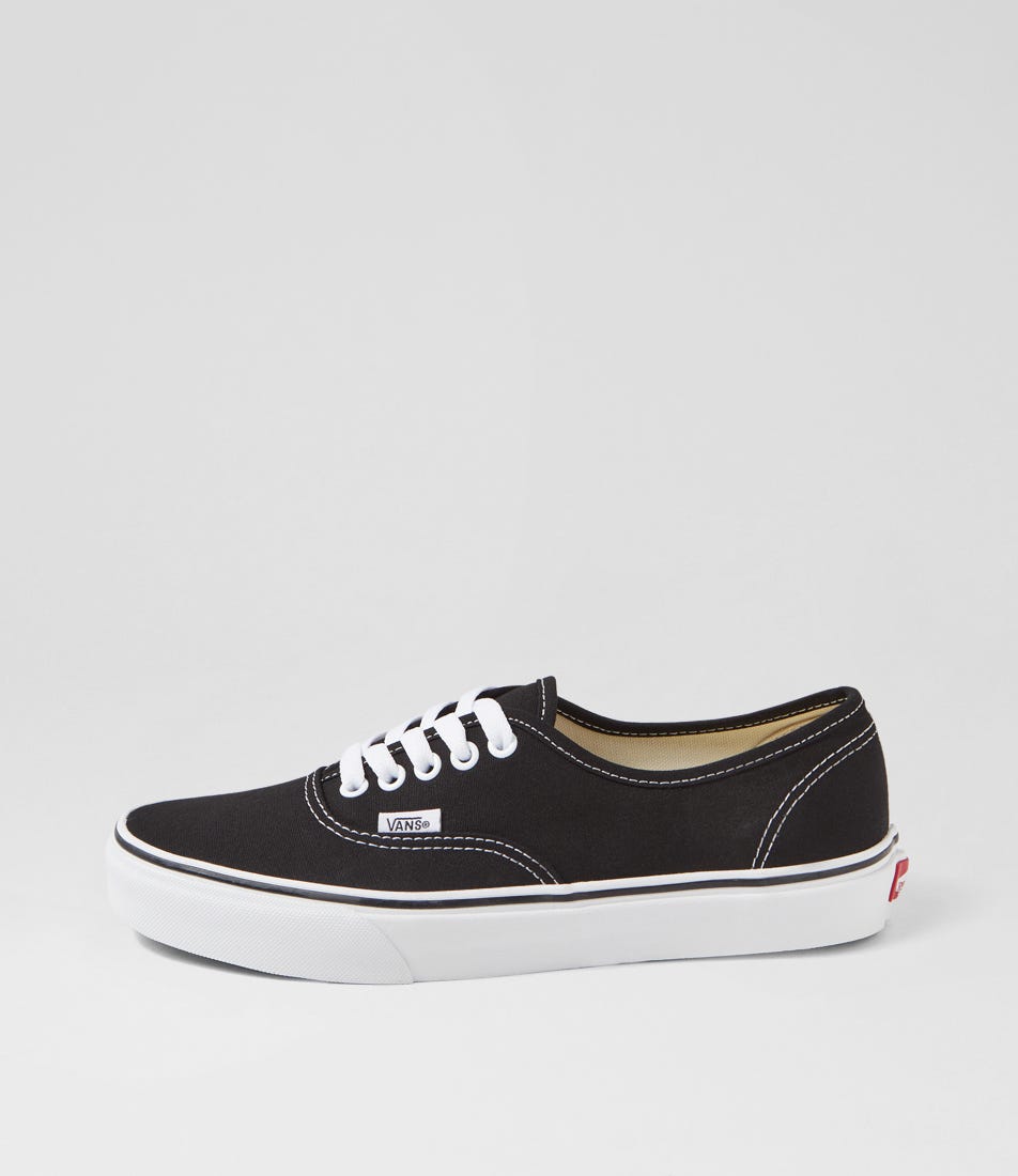 Authentic M Black White Canvas Sneakers