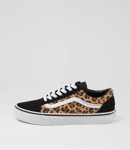 OLD SKOOL W VN BLACK LEOPARD SUEDE CANVAS
