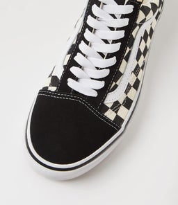 OLD SKOOL W VN BLACK WHITE CHECKERBOARD SUEDE CANVAS