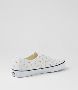 AUTHENTIC W VN WHITE FLORAL CANVAS
