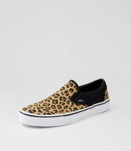 CLASSIC SLIP ON W VN BLACK LEOPARD CANVAS