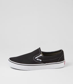 CLASSIC SLIP ON W VN BLACK CANVAS