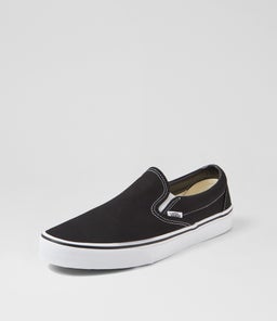 CLASSIC SLIP ON W VN BLACK CANVAS