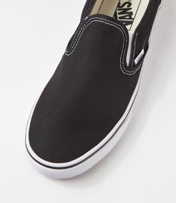 CLASSIC SLIP ON W VN BLACK CANVAS