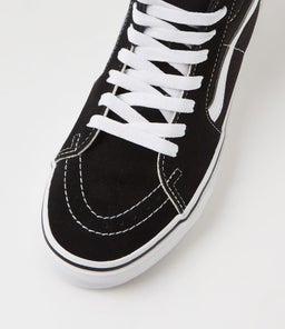 SK8 HI W VN BLACK WHITE SUEDE CANVAS
